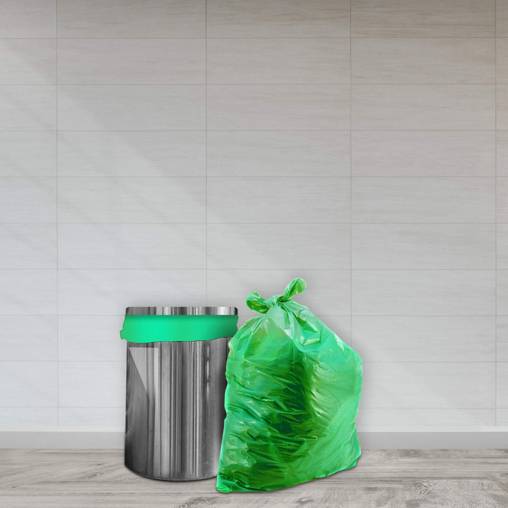 Amazon Brand - Presto! Garbage Bags | Medium | 180 Count | 30 Bags X 6 Rolls | 19 X 21 Inches | For Dry & Wet Waste | Black