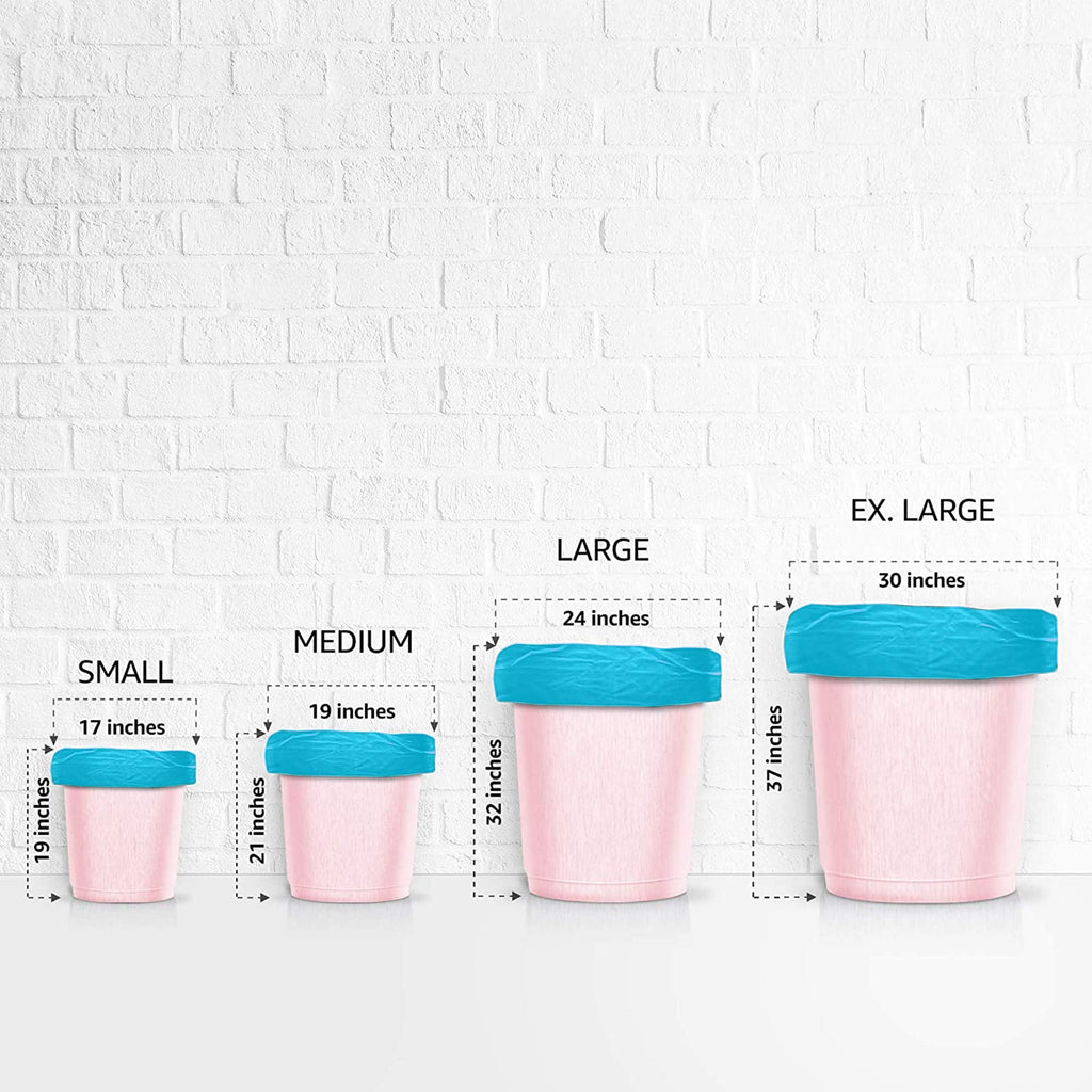 Amazon Brand - Presto! Garbage Bags | Medium | 180 Count | 30 Bags X 6 Rolls | 19 X 21 Inches | For Dry & Wet Waste | Black